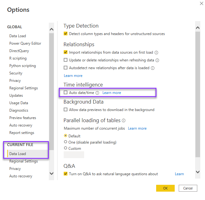 Review auto date/time when using a shared calendar.